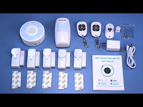 Smart Security System WiFi Alarm System Kit, with APP Push and Calling Alarms, DIY No Monthly Fee