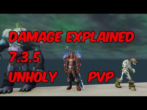 DAMAGE EXPLAINED - 7.3.5 Unholy Death Knight PvP - WoW Legion