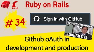 Ruby on Rails #34 Github oAuth in Development and Production