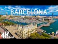 FLYING OVER BARCELONA (4K UHD) - Relaxing Music Along With Beautiful Nature Videos - 4K Videos HD