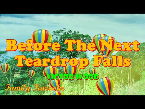Before The Next Teardrop Falls - Karaoke - Victor Wood #FamilyKaraoke