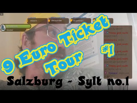 9 Euro Ticket Tour #1 / Von Österreich in den nördlichsten Bahnhof Deutschlands no.1 / IRL