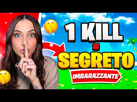 OGNI KILL VI SVELO un MIO SEGRETO IMBARAZZANTE *challenge* 😬 FORTNITE ITA