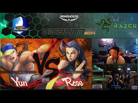dignitas Ryan Hart (Yun) vs Meltdown Louffy (Rose_ - Winners Final Gigacon 2014 USF4