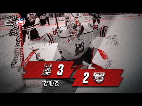 12/10/25 Highlights Worcester Railers 2 - Adirondack Thunder 3