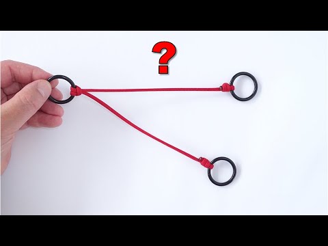 Simple Rings and Rope Magic Trick / Puzzle - How to Make and Solve/Perform - CBYS Paracord Tutorial