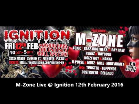 M-Zone@Ignition Valentines Masquerade Ball Special 12th February 2016