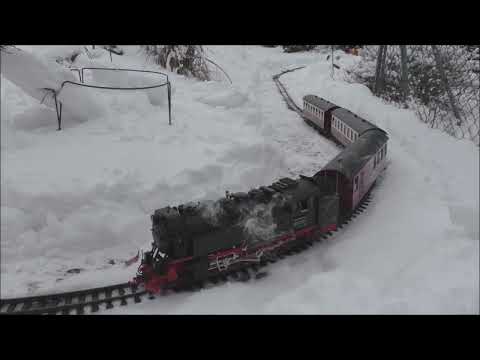 HSB Gartenbahn Schneefahrten im Oberharz