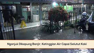 Nganjuk Dikepung Banjir, Ketinggian Air Capai Selutut Kaki