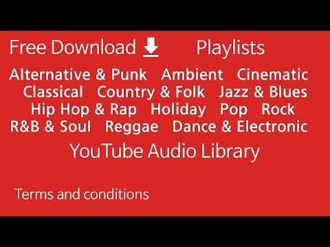 Channel trailer - YouTube audio library Video