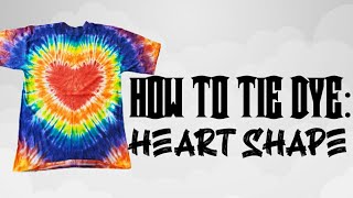HOW TO TIE DYE : HEART SHAPE ❤ (VALENTINE SPECIAL)