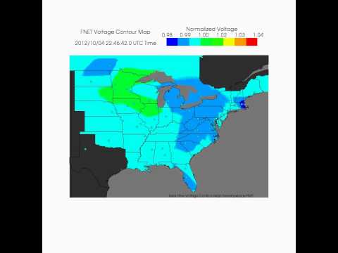 24 hour Normalized Voltage Contour Map of 2012-10-04(UTC)