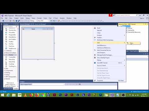 How to create an MDI Interface in Visual Studio 2017