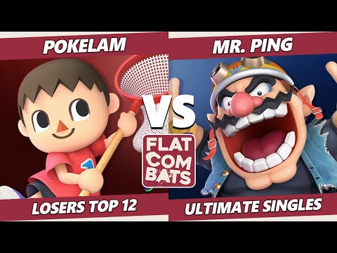 Flat Combats 2 Losers Top 12 - GRNT | Pokelam (Villager) Vs. Mr. Ping (Wario) SSBU Smash Ultimate