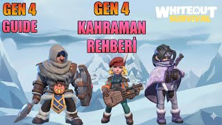 GEN 4 KAHRAMAN REHBERİ - 60 40 GÜÇLENDİĞİ GEN - 50 0 50 CEHENNEMİ - WHİTEOUT SUR