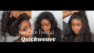 ♡ 360 Lace Frontal Pronto Quickweave !
