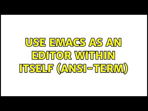 Use emacs as an editor within itself (ansi-term)
