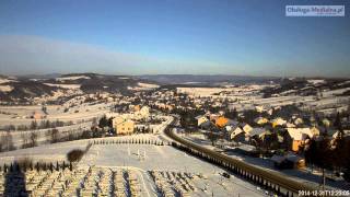 preview picture of video 'Czaszyn TimeLapse - widok na miejscowosc. Bieszczady timelapse -  31.12.2014.'