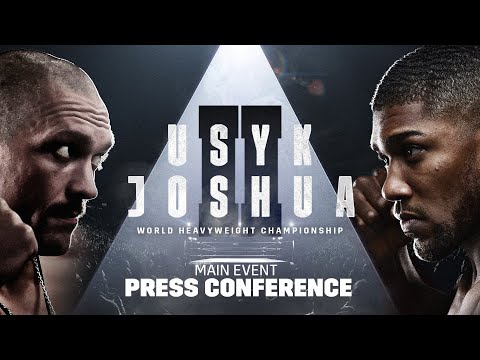 Oleksandr Usyk vs. Anthony Joshua 2 Press Conference Livestream