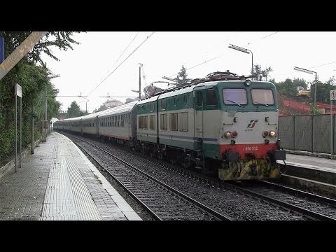 E.656.515 con treno pellegrini a Fidene - E.656.515 with pilgrim train in Fidene