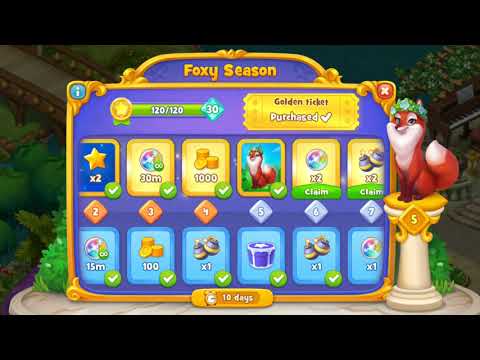 Game Gardenscapes  Playrix Foxy season reward