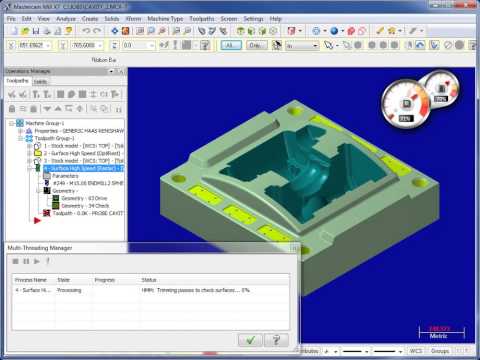 What's New - Mastercam X7 High Speed Toolpath Check Surfaces
