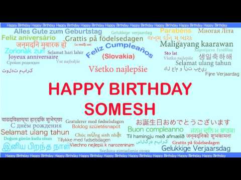 Somesh   Languages Idiomas - Happy Birthday