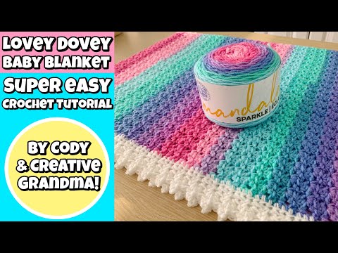 Super einfaches Lovey Dovey Babydecken-Tutorial – Eine Reihe wiederholen – #lionbrand