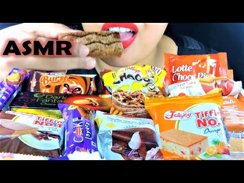 INDIAN ASMR Rs 5 PARTY LOTS OF CAKE CHOCOLATE EATING SHOW DARK FANTASY CHOCO GEMS LAYERZ  BRUST.....