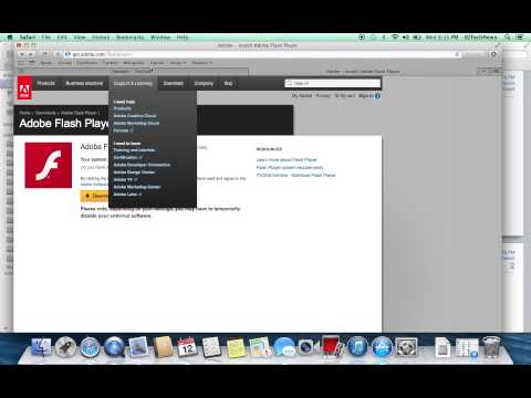 comment installer adobe flash player sur mac os x