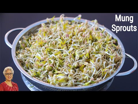 How to Sprout Green Moong (Mung) Beans At Home - How to Grow Sprouts At Home | Skinny Recipes