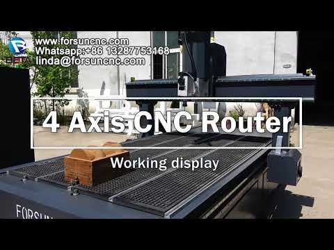 4 axis CNC Wood Router Machine for Wood 3d Carving
