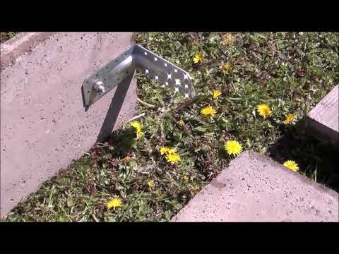 Betonowe grządki podwyższone.