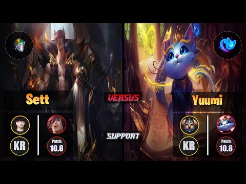 Life SETT (Support) [Prototype; Omnistone] VS YUUMI - Challenger KR Patch 10.8
