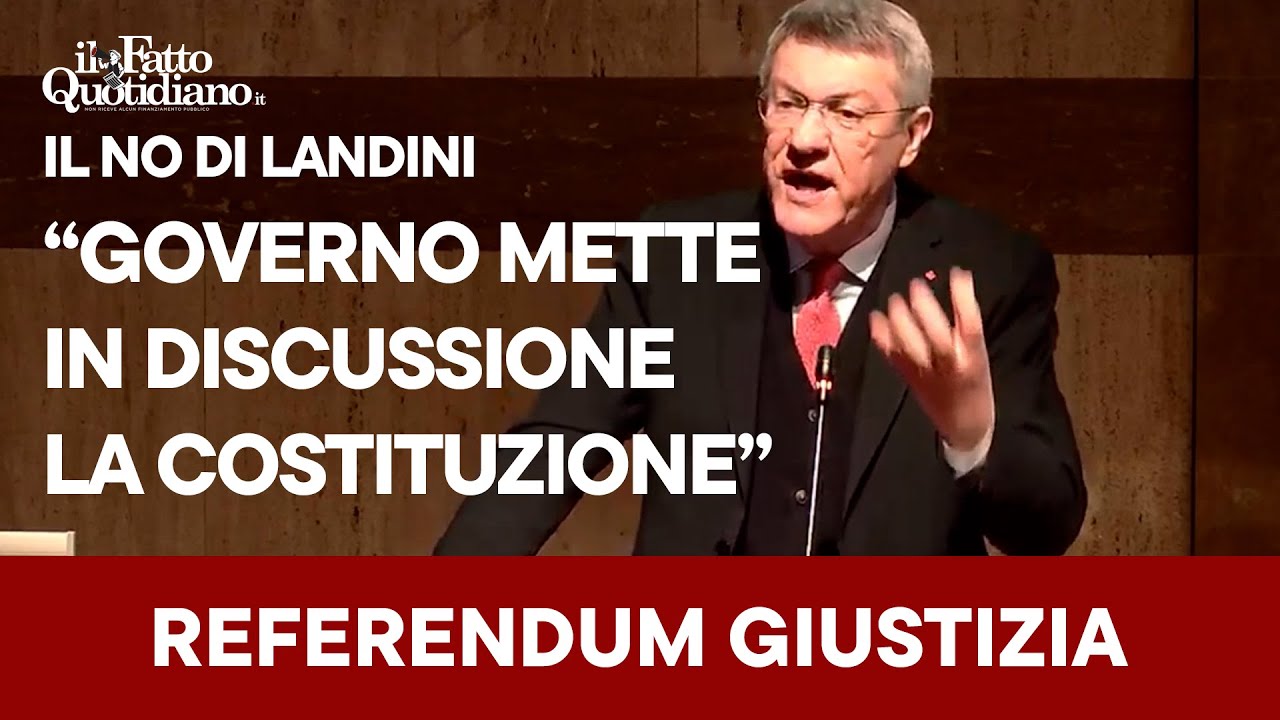 Referendum giustizia, il no di Landini: "Governo vuole mettere in discussione la costituzione"