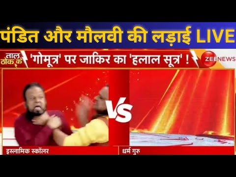 pandit aur Maulana ki ladai live | zee news | news channel | trending today | gandi politics| Debate