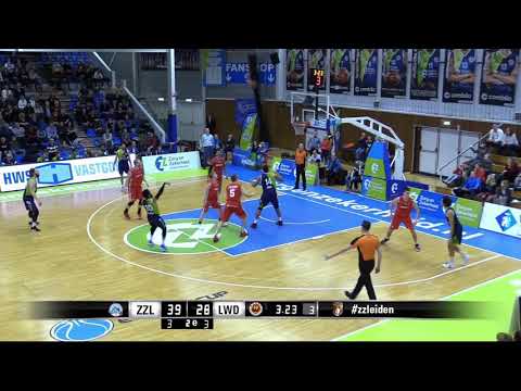 20190209 Leiden - Leeuwarden, scores Leiden met slamcam