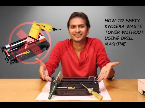 HOW TO CLEAN WASTE TONER KYOCERAM2040DN | KYOCERASUPPORT | 100%