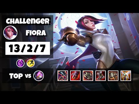 Fiora vs Kennen EU Challenger TOP (13/2/7) - v11.14
