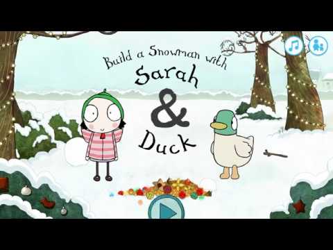 Sarah & Duck: Build a Snowman Video