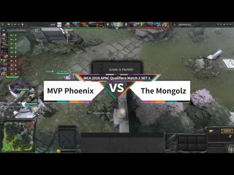 The Mongolz vs MVP Phoenix SET1 WCA 2016 APAC Qualifiers DOTA2 Match2 160412 KOR