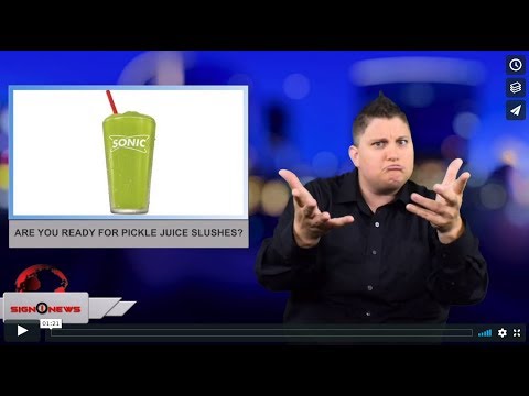Are you ready for pickle juice slushes? (ASL - 6.10.18)