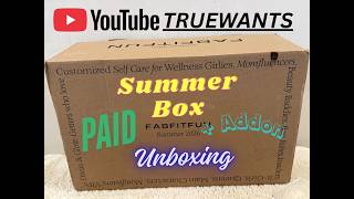 FabFitFun Summer 2026 PAID Box Unboxing • Full Box Reveal, Values & First Impressions