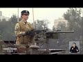 Los Viejos Estandartes Efectivos del Ejército de Chile entonan su himno en la Parada Militar 2023