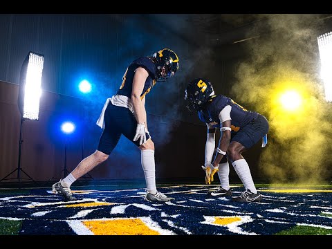 Awesome football team portrait photoshoot BTS