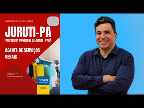Apostila Concurso Prefeitura de Juruti - PA 2025 - Agente de Serviços Gerais