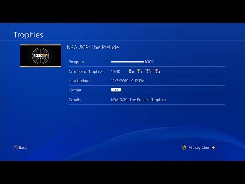 NBA 2K19: The Prelude | 100% (All Trophies)