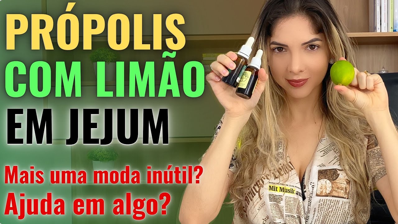 EXTRATO DE PRÓPOLIS COM LIMÃO EM JEJUM: Emagrece Melhora a imunidade Para que serve
