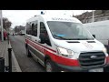 Ford Transit medicine of disasters responding with siren in Odesa