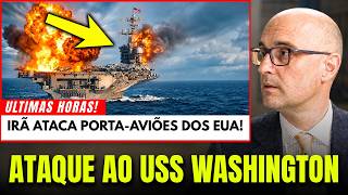 IRÃ LANÇA MÍSSIL HIPERSÔNICO CONTRA USS GEORGE WASHINGTON! Evidências do impacto reveladas